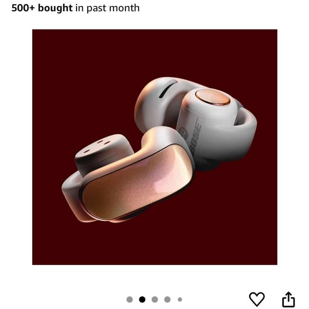 Bose Earbuds in Metallic Gray and Gold